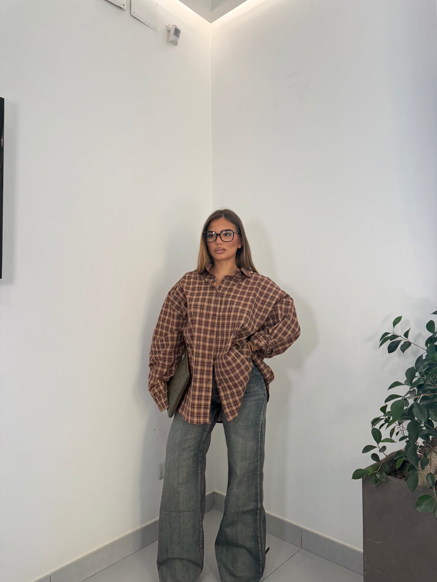 Jeans Palazzo Tabacco Premium Quality M2270-3