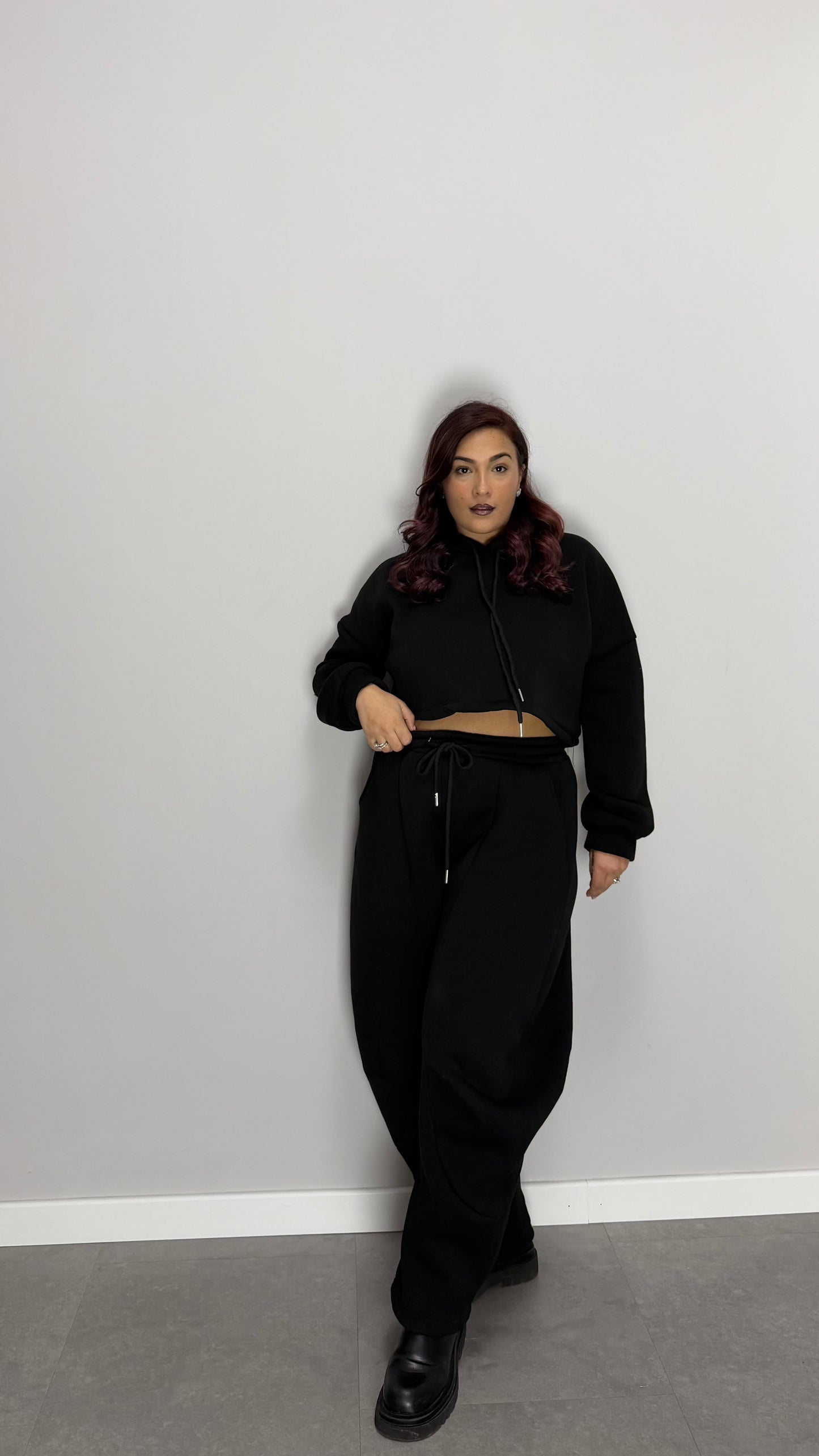 Pantalone in Tuta Felpato BellaBalloon Nero MAR66685