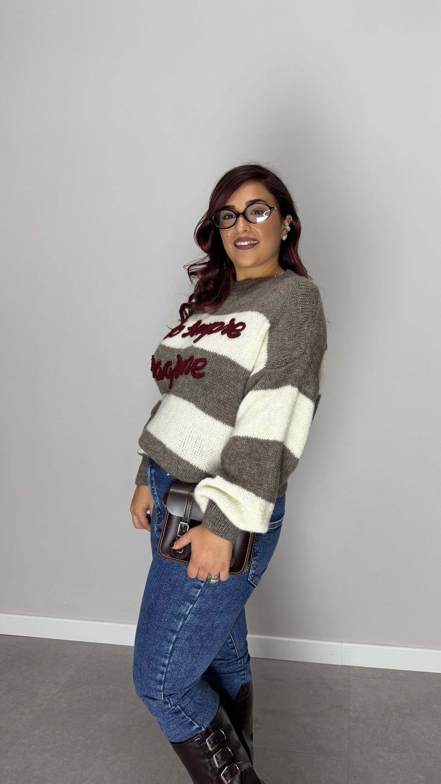 Maglioncino Ho sempre ragione Fango Ds3130