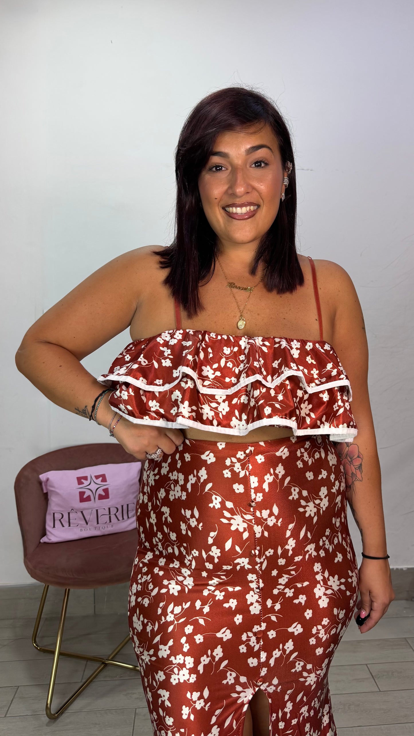 Coordinato Reina Ruggine in lycra 26755