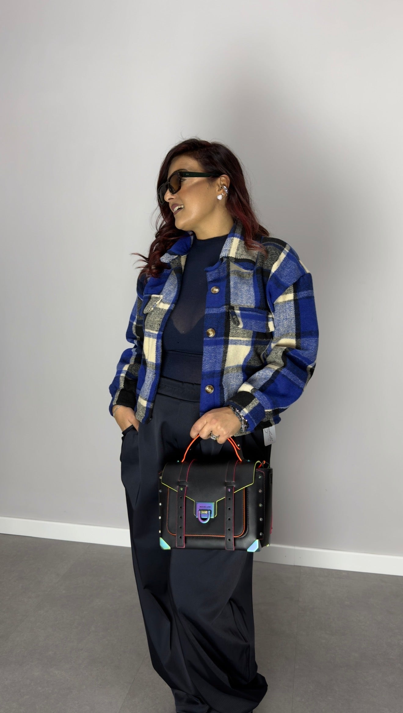 Camicia Suave Flanella Blu CF44