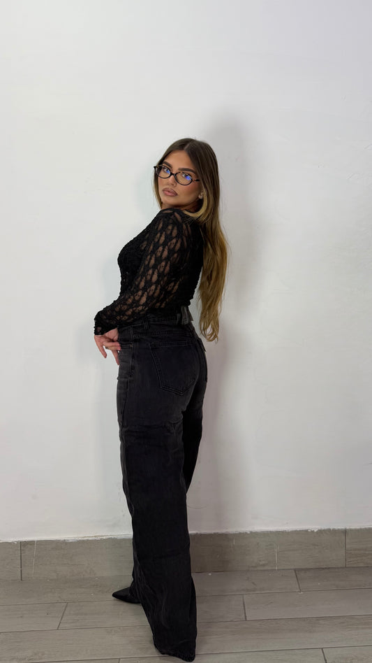 Jeans Real Baggy Nero MS-2144