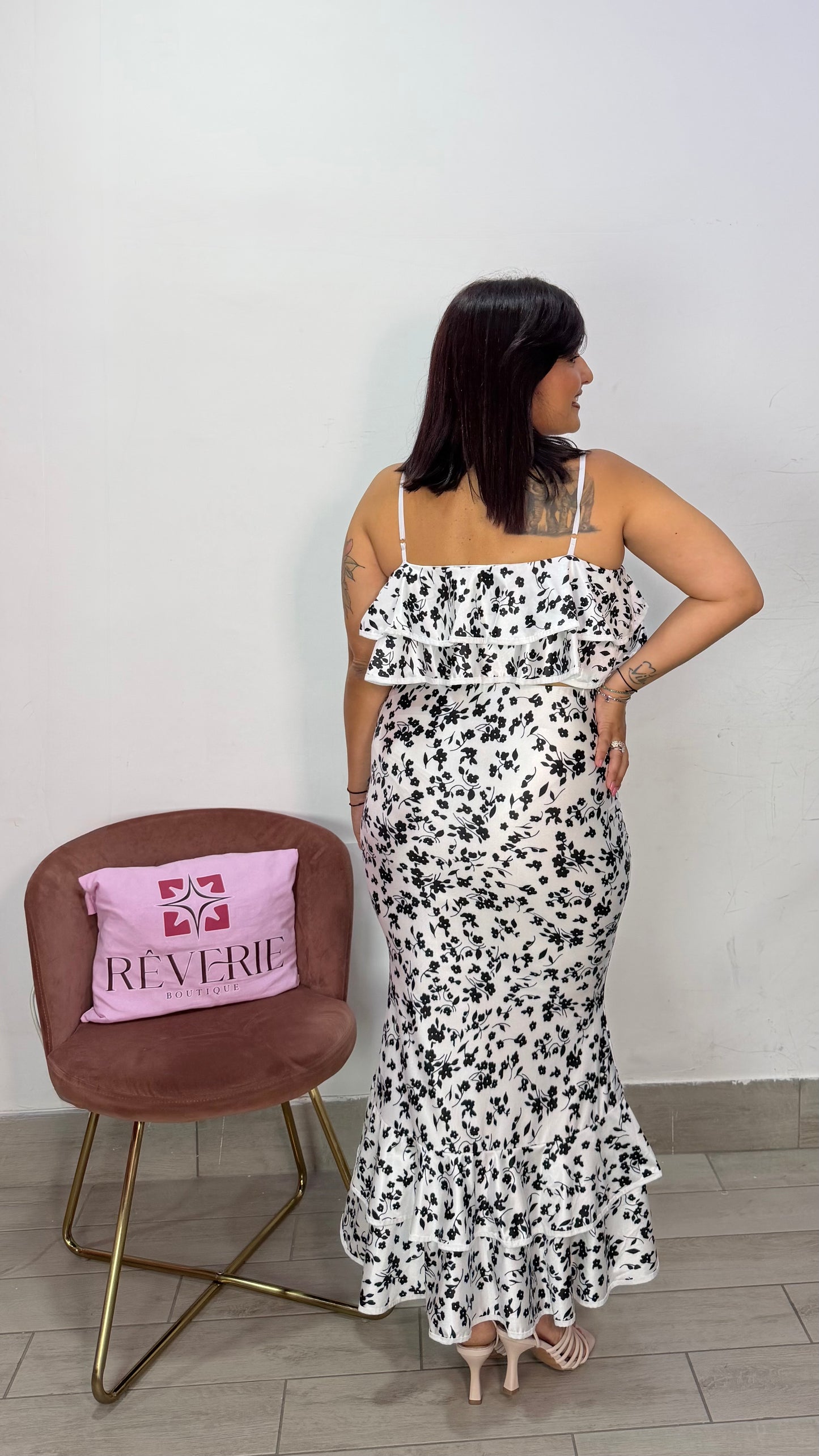 Coordianto Reina Bianco in lycra 26755