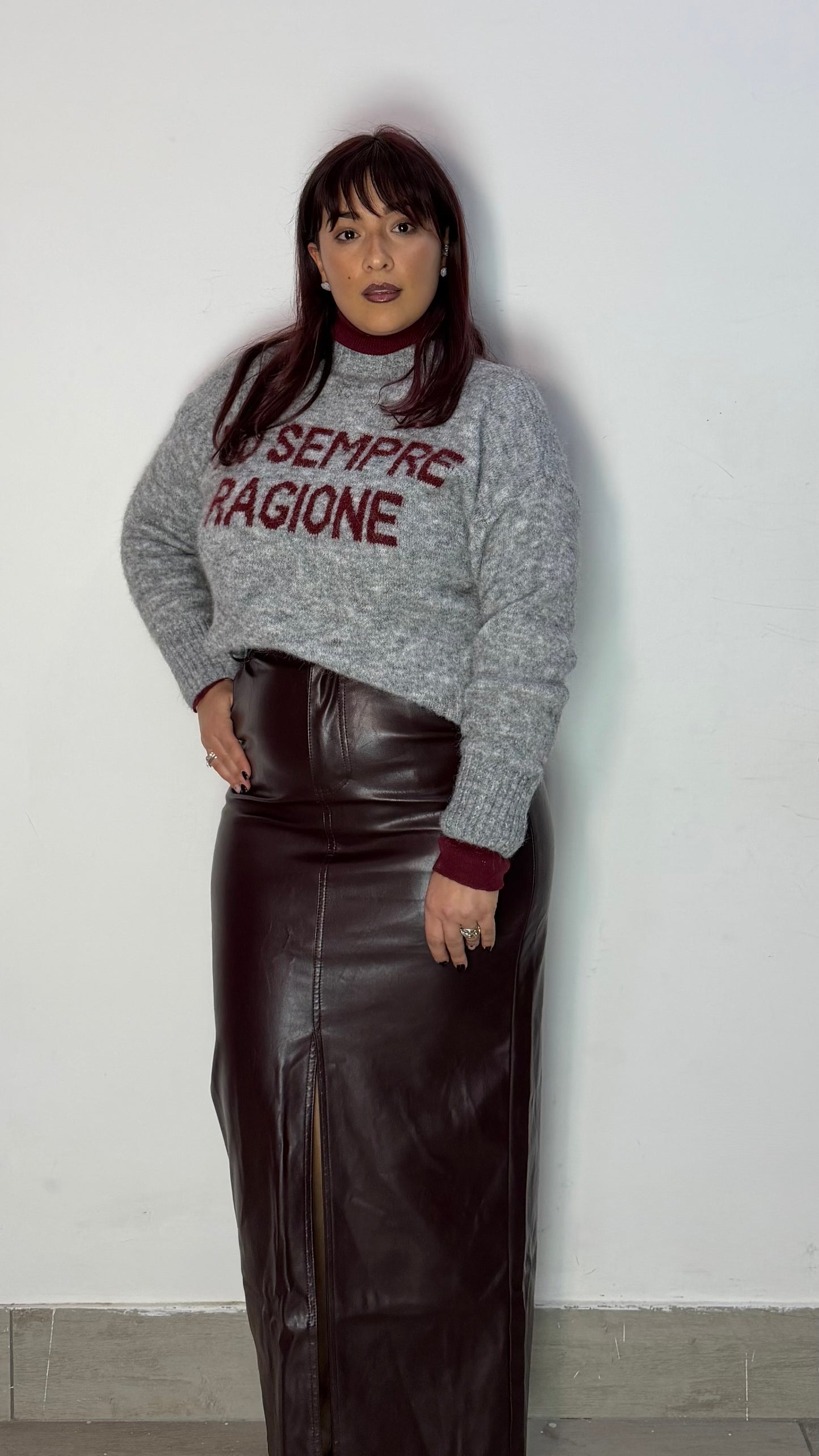 Gonna Bed Romance In Pelle Bordeaux 9150