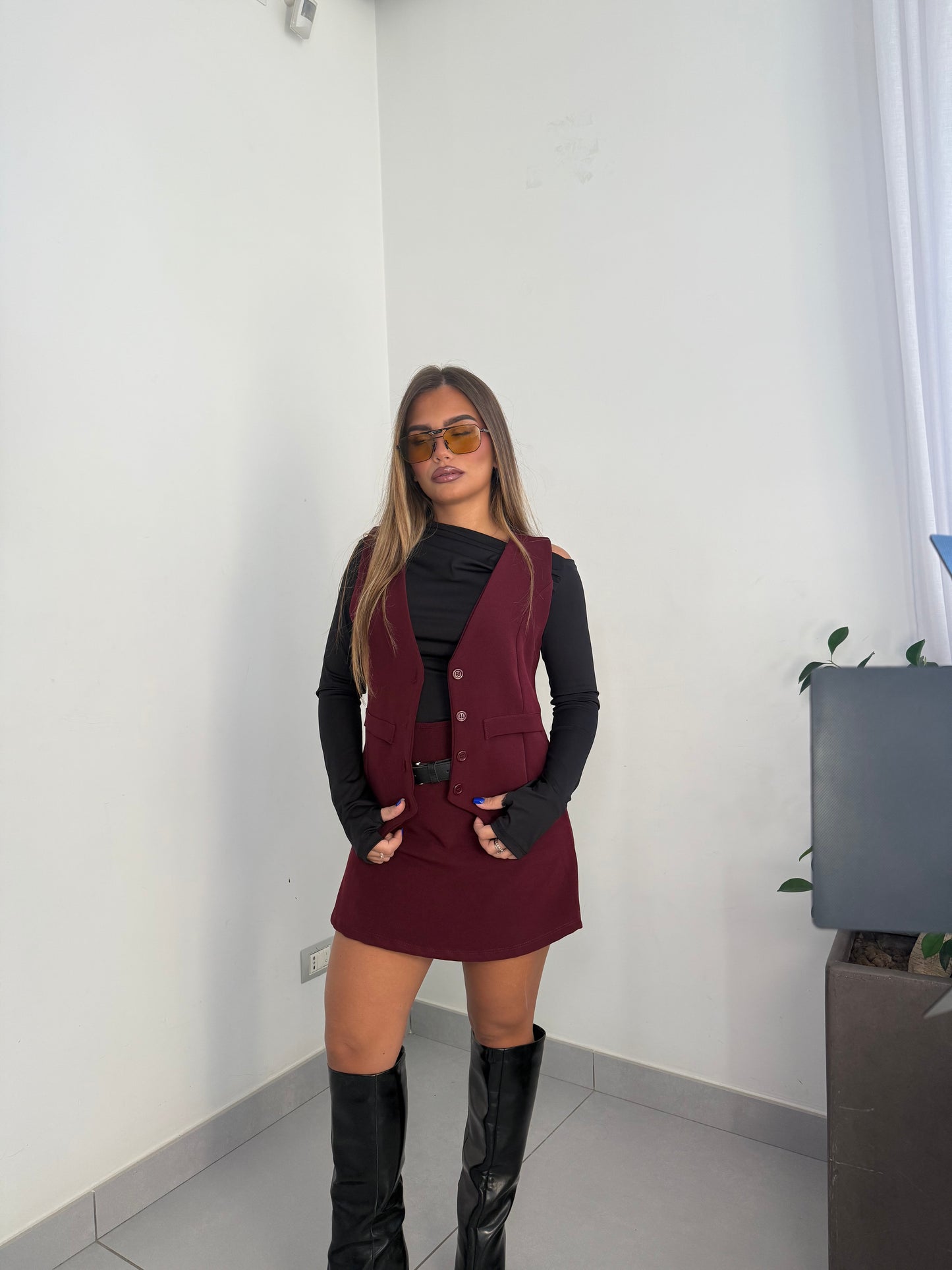 Gilet Issy Bordeaux G44