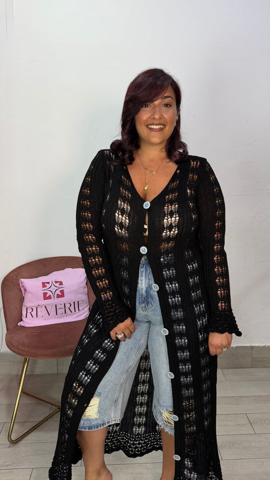 Gilet Vania Nero in filo