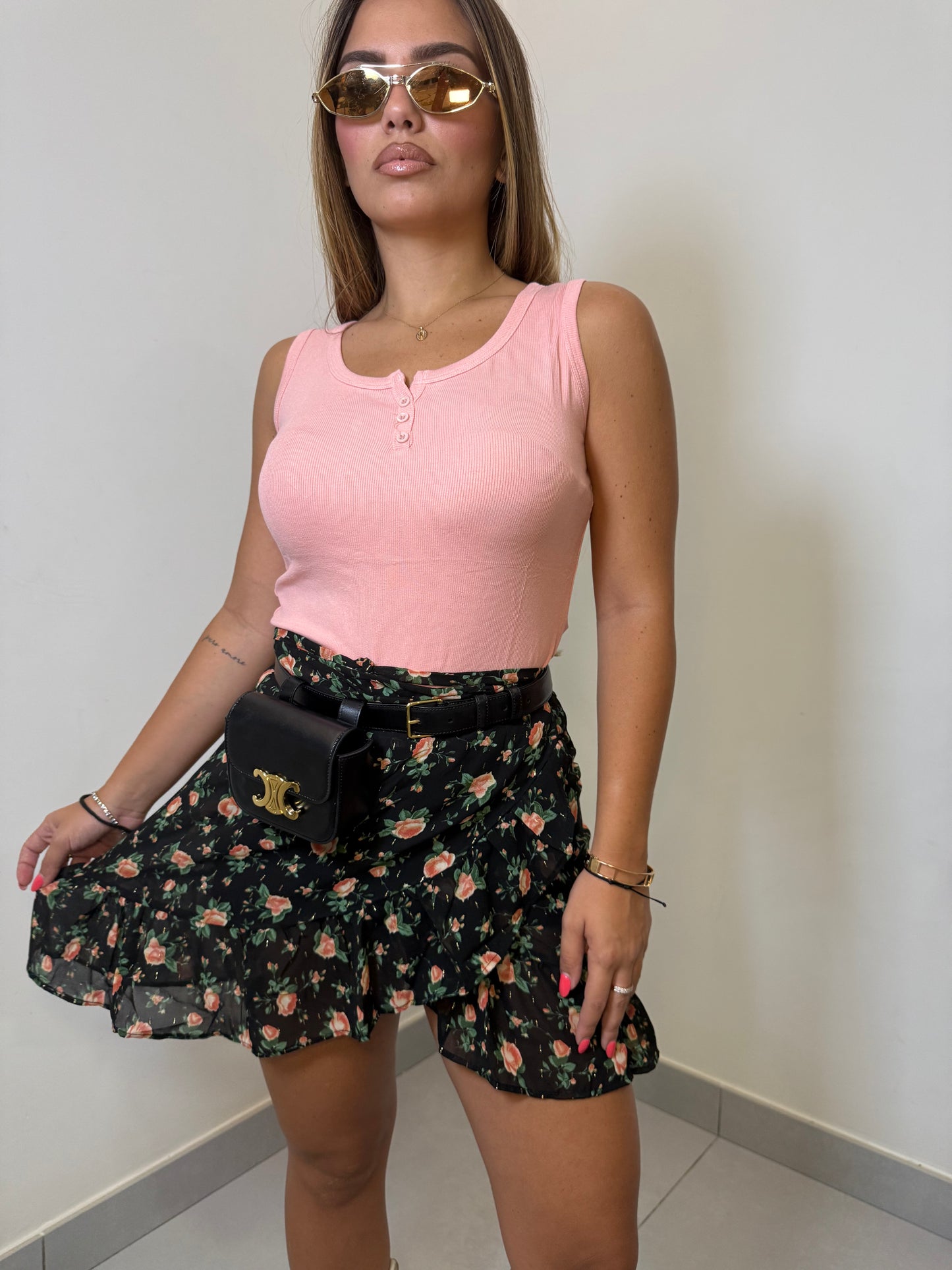 gonna portafoglio floreale