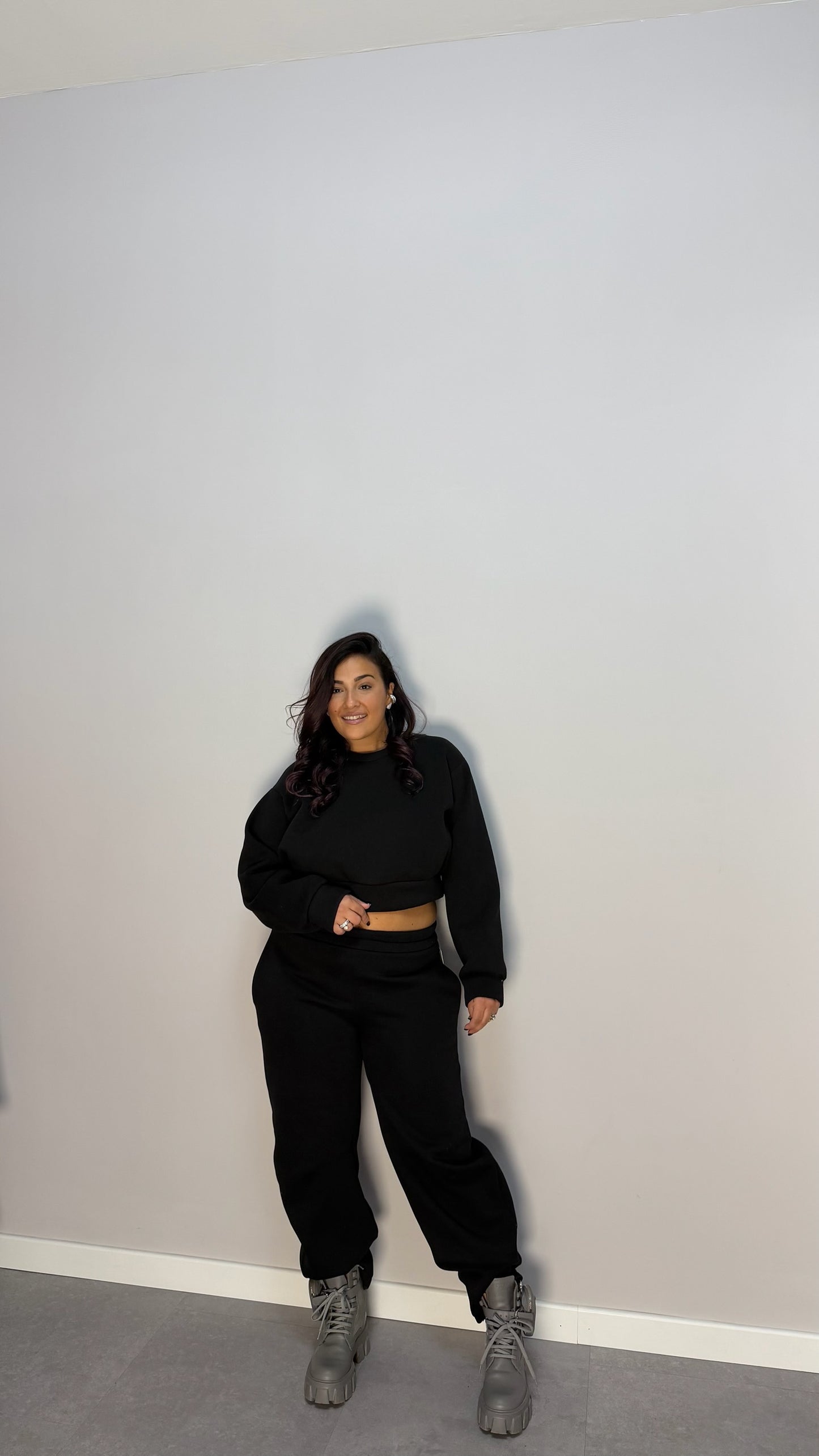 Tuta Cleo Felpata Nera 43770/784