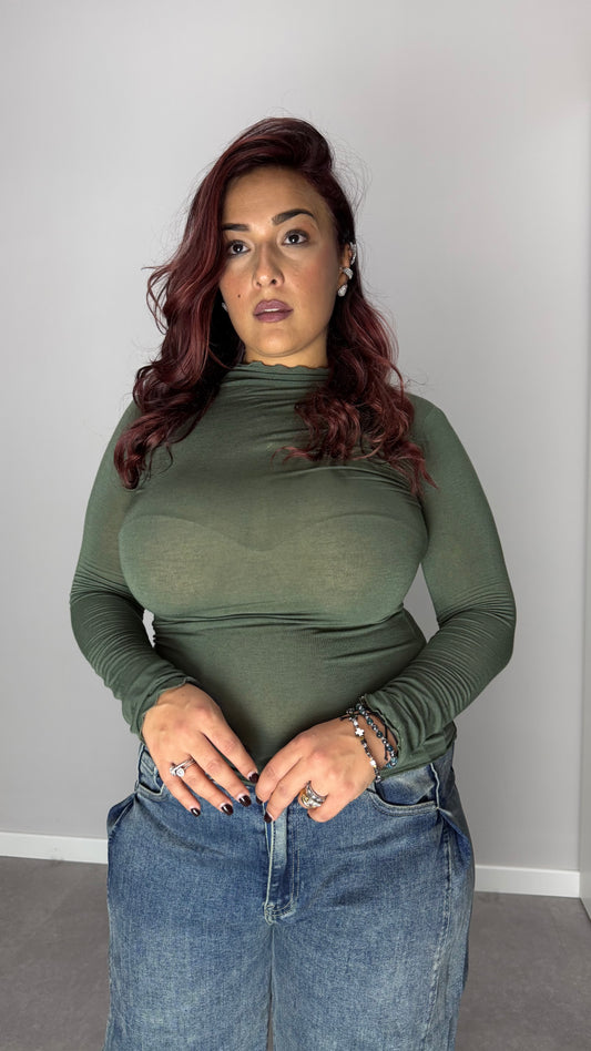 Shirt Velatissime Cashmere verde 28150