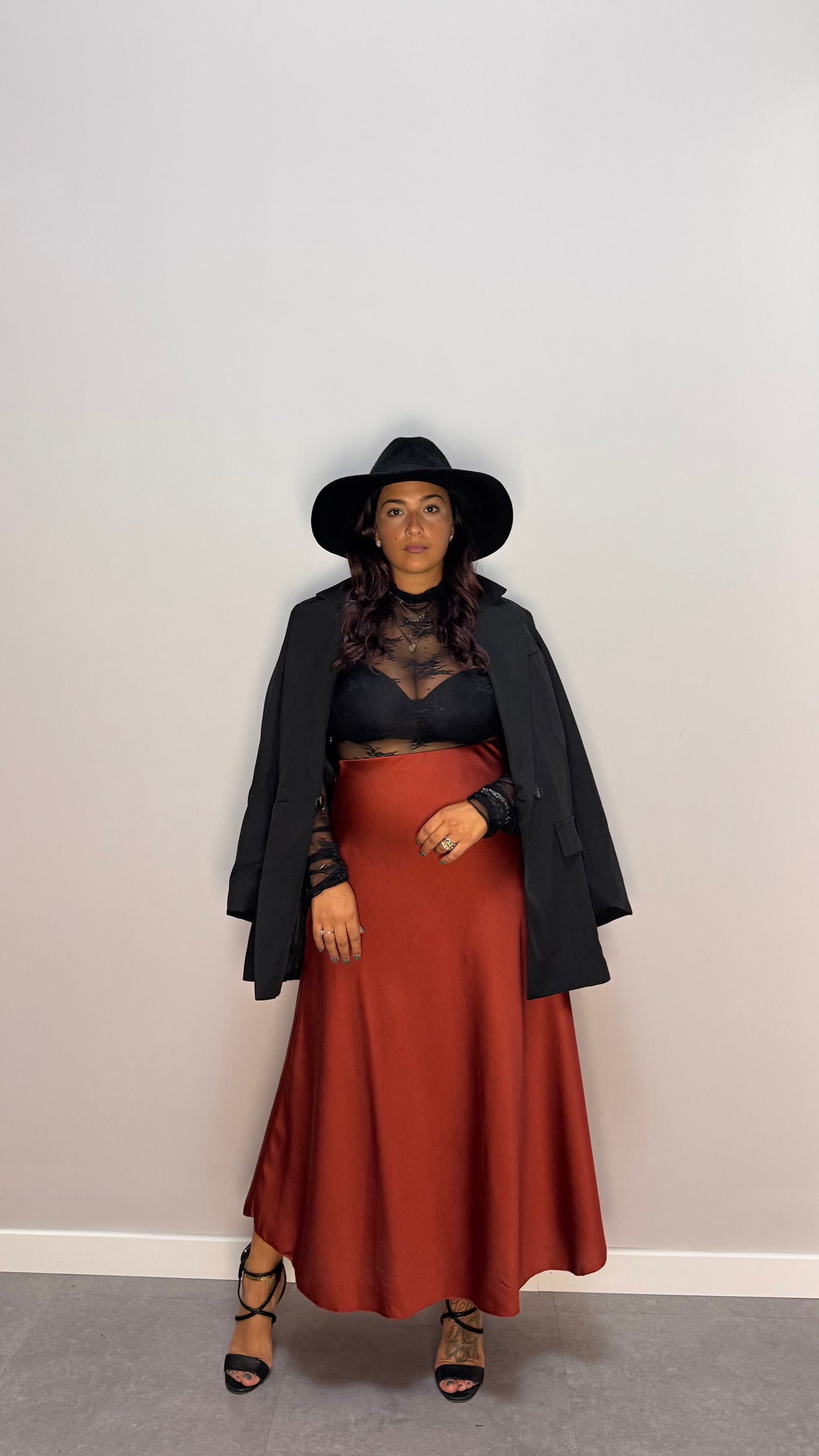 Maglia Aria Macramé Nero 2612