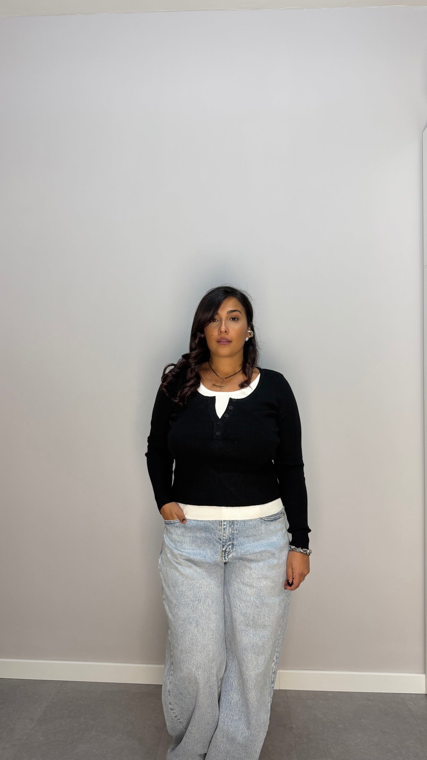 Maglioncino dual soul nero 1516