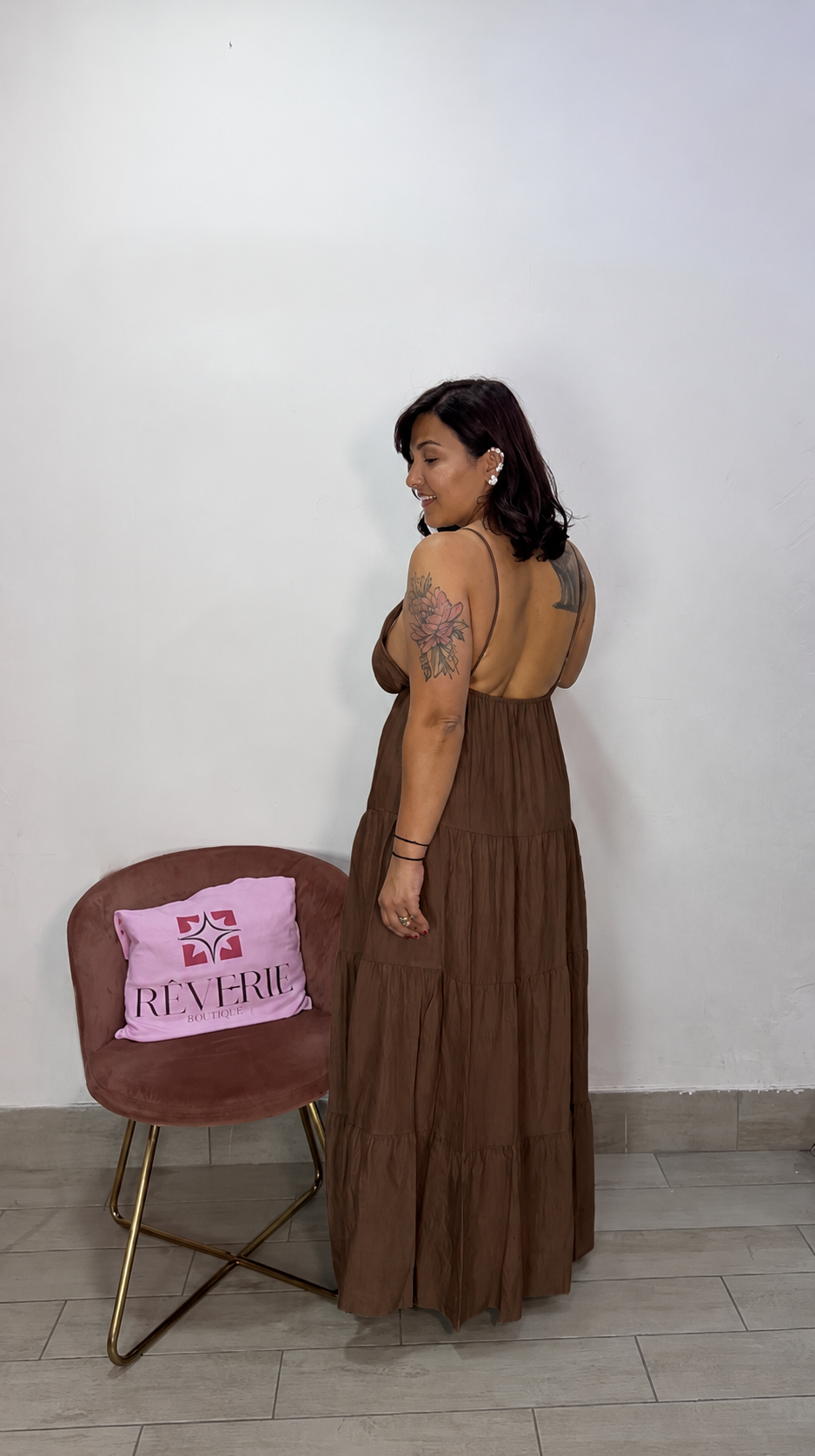 Dress Onda Marrone 9295