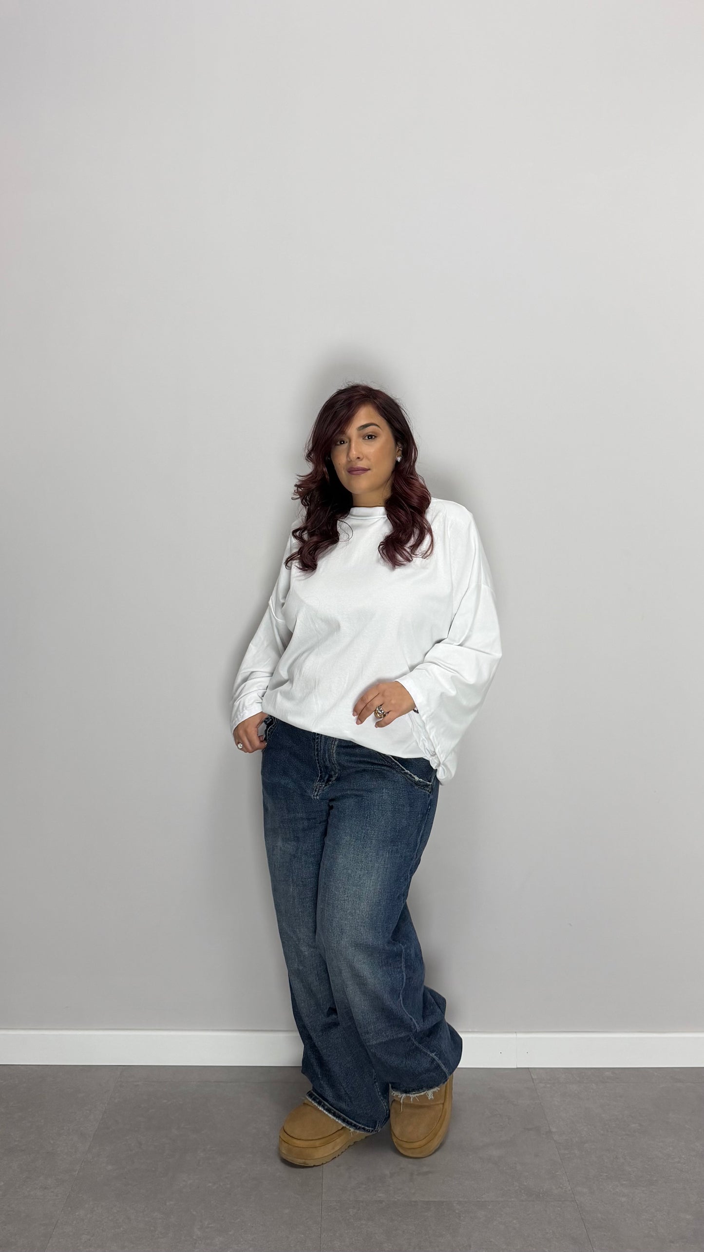 T-Shirt Silhouette con spalline Bianca TS44