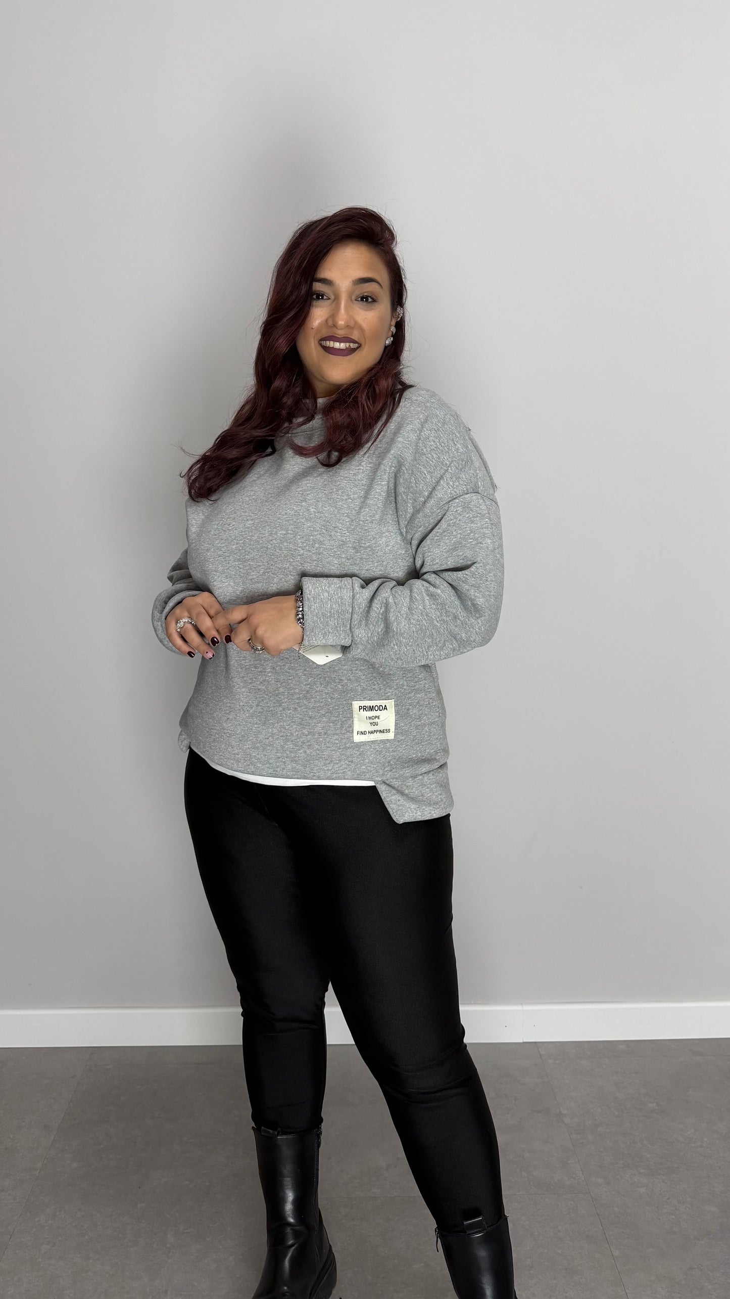 Felpa Mia Felpata Grigia FMF44