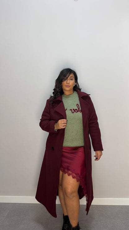Cappotto Metropoli Bordeaux 8505