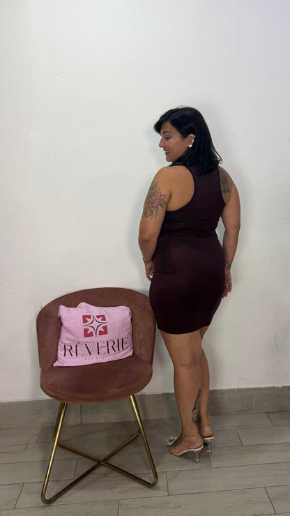 Dress Valeria Prugna in Lycra VL44