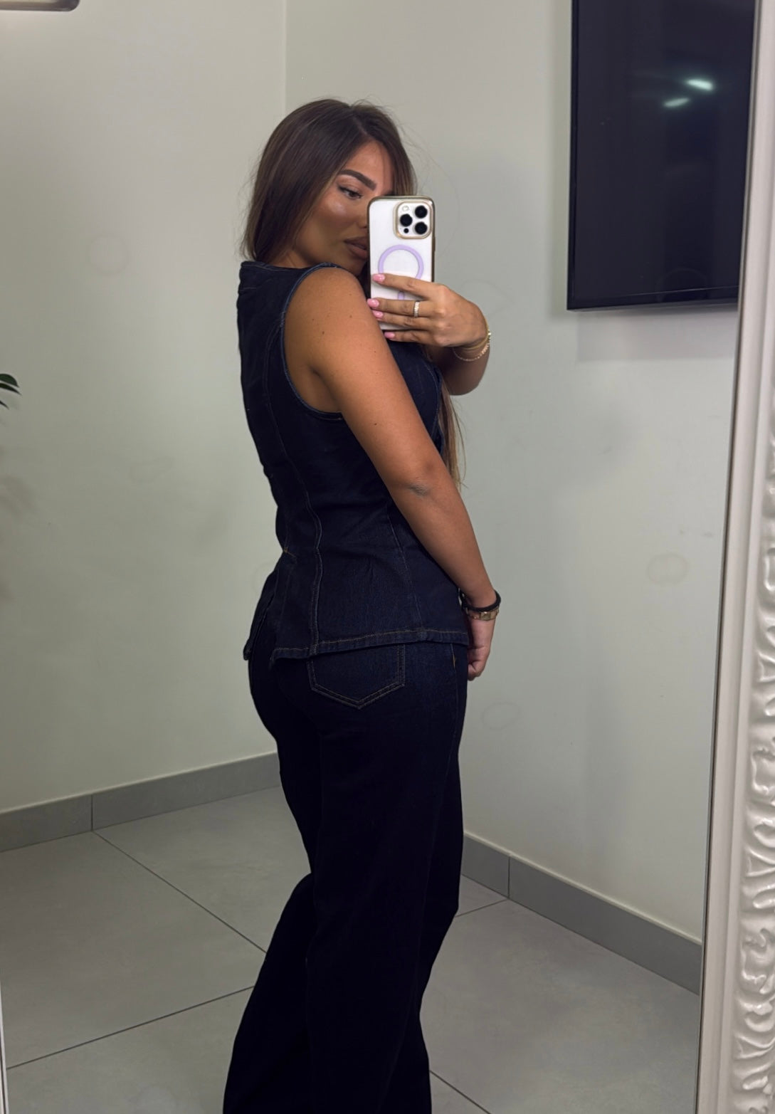 Coordinato in denim YX522