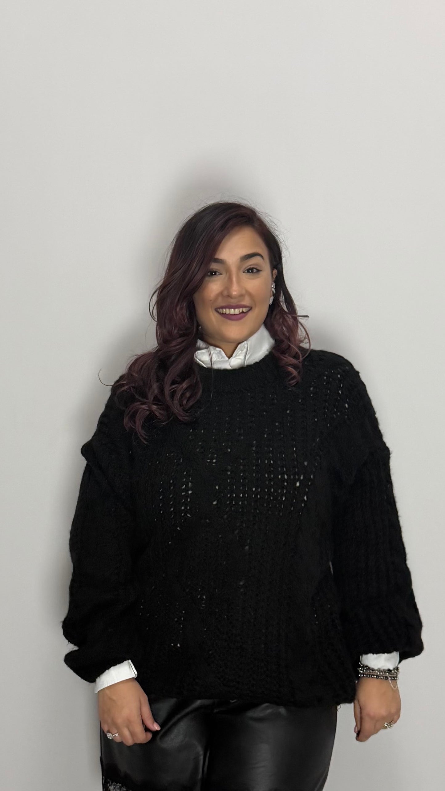 Pull Ginevra Black Lana 33831