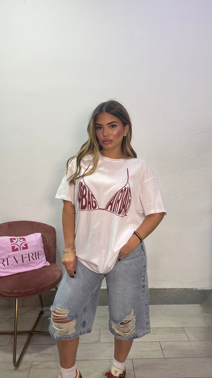 T-Shirt AirBag Bianca oversize FY44