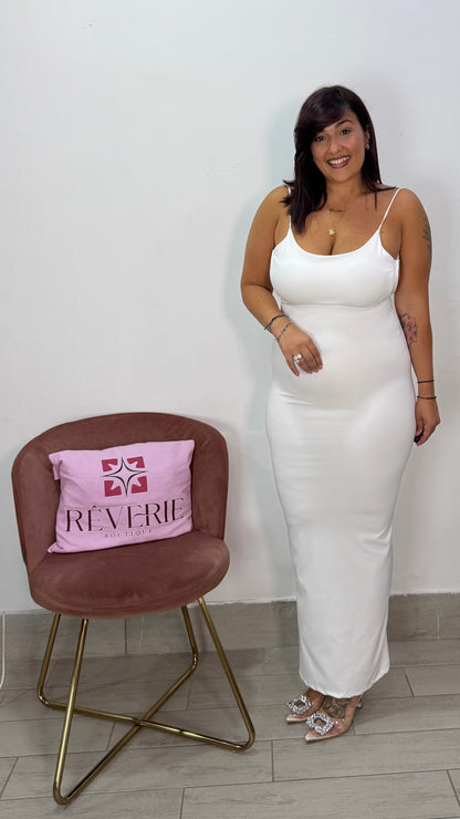 Dress Liscio Bianco in lycra 22289