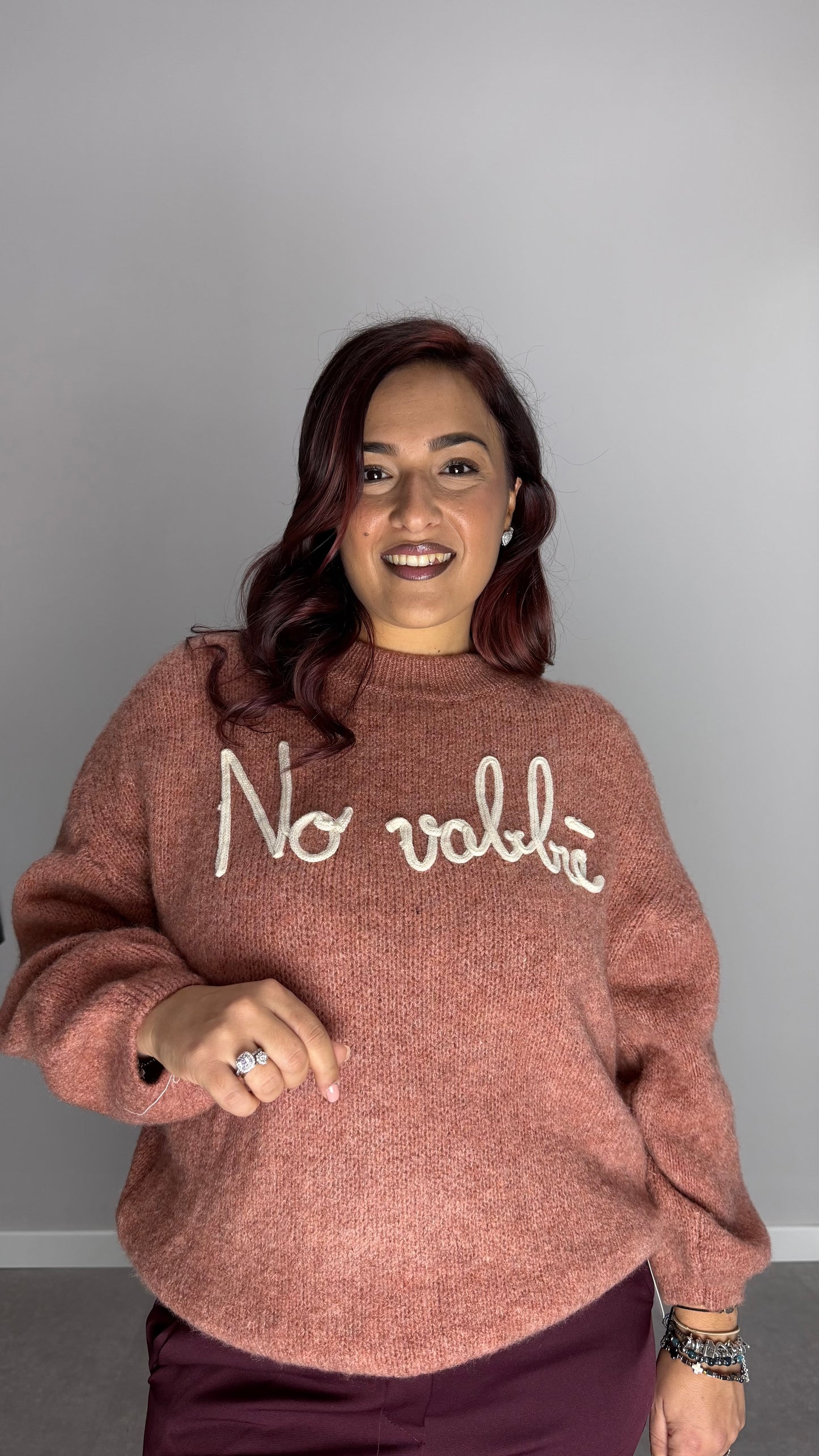 Maglioncino No vabbè Rosa 2702