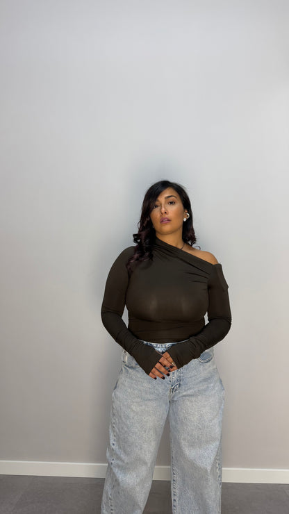 Maglia kim marrone 12724