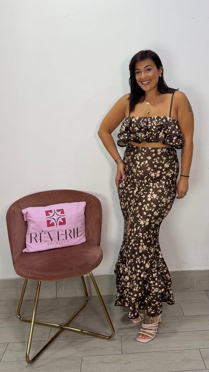 Coordinato Reina Marrone in lycra 26775