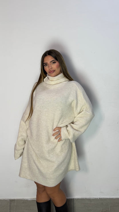 Maxi Pull Luna Lana Bianco 24788