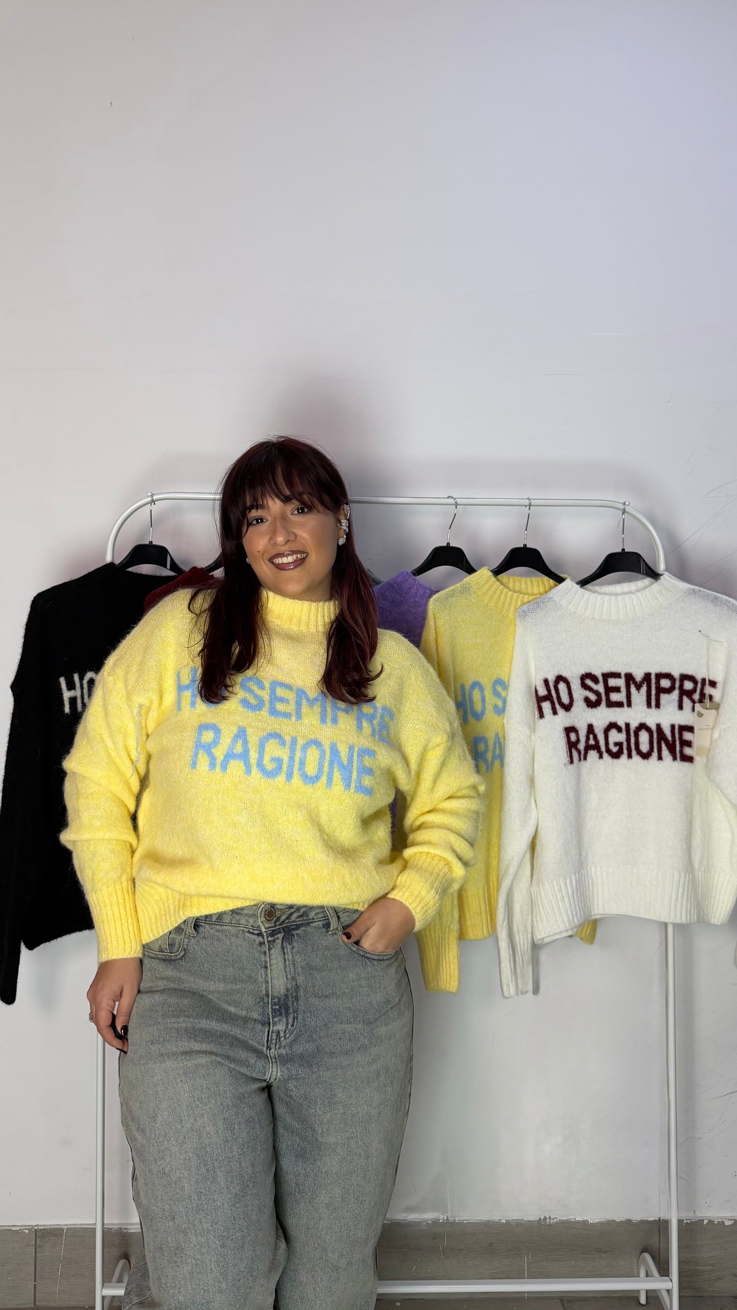 Maglioncino Ho Sempre Ragione Giallo 3071