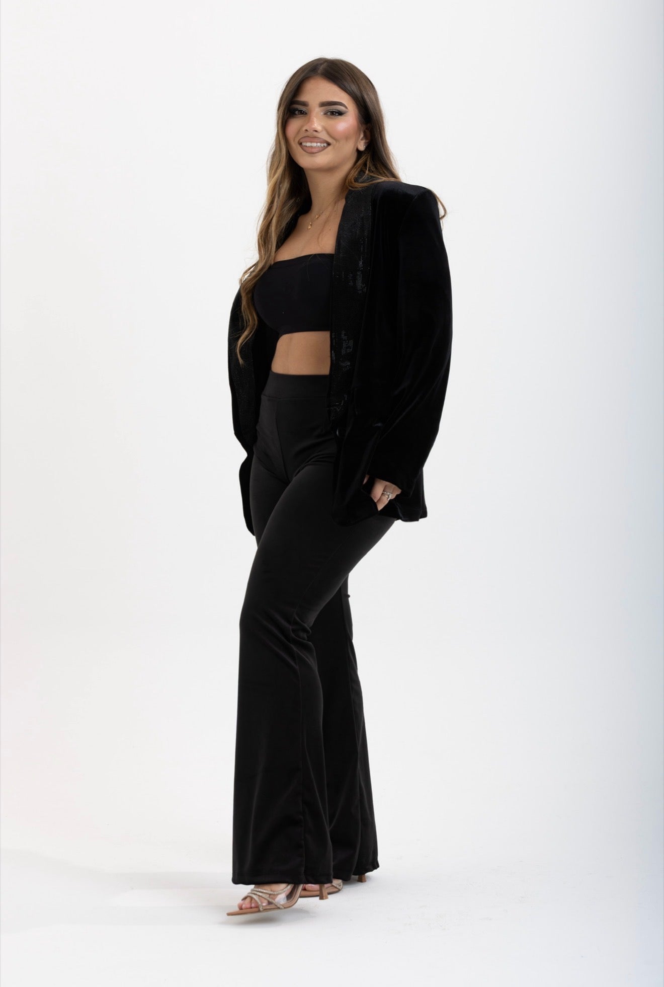 Pantalone Nera Velvet 82148