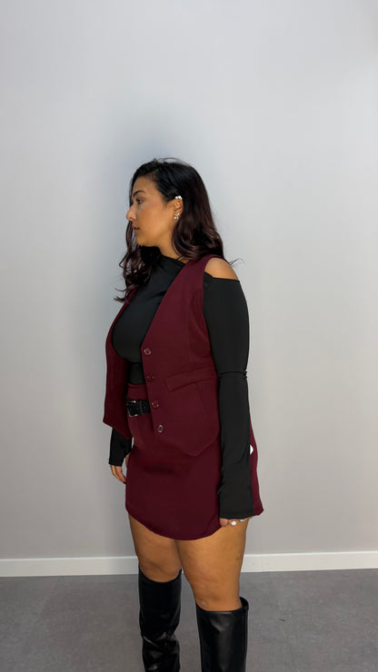 Gilet Issy Bordeaux G44