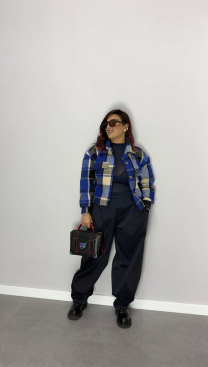 Camicia Suave Flanella Blu CF44