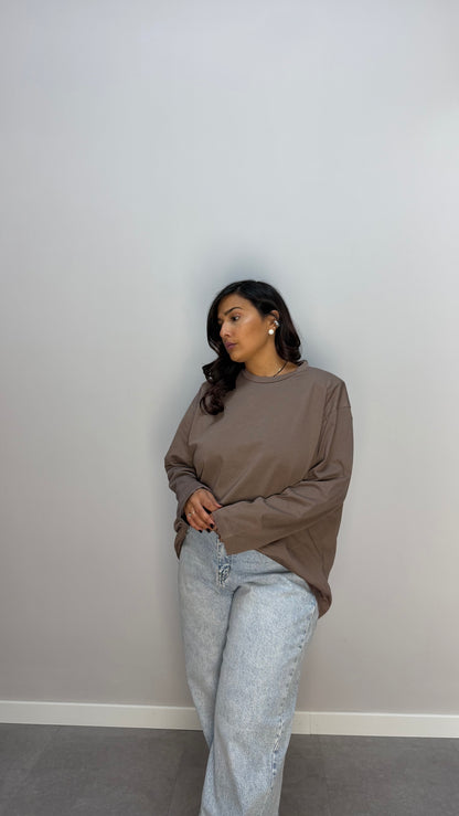 T-shirt Soho oversize con spalline 2639