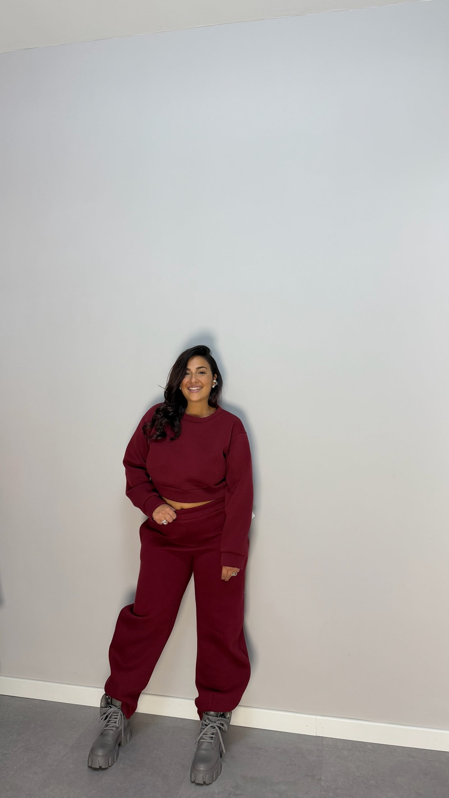 Tuta Cleo Bordeaux Felpata 43770/784