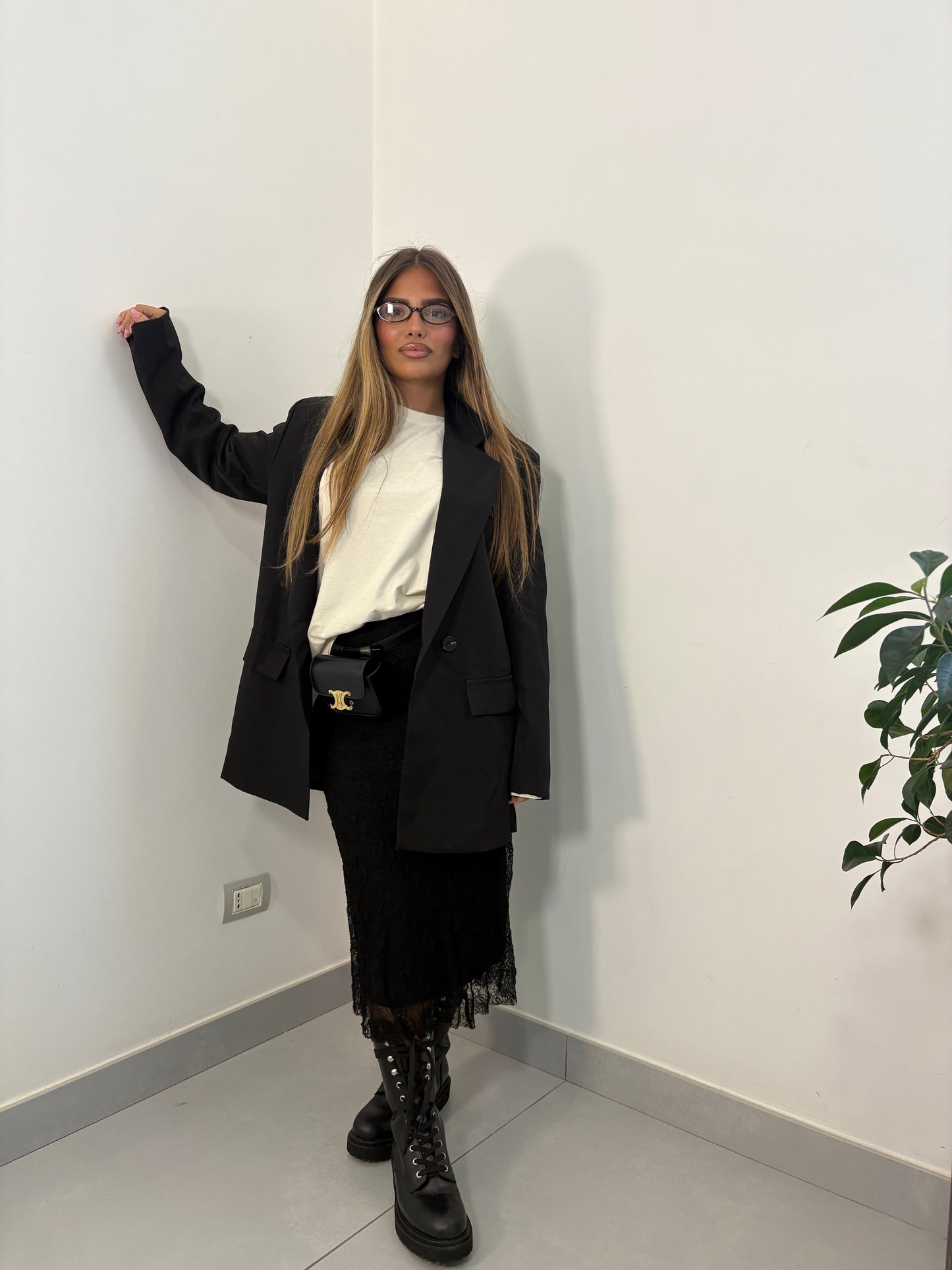 Giacca Twin Botton Nero MLB11093