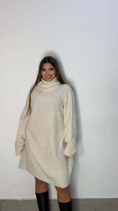 Maxi Pull Luna Lana Bianco 24788