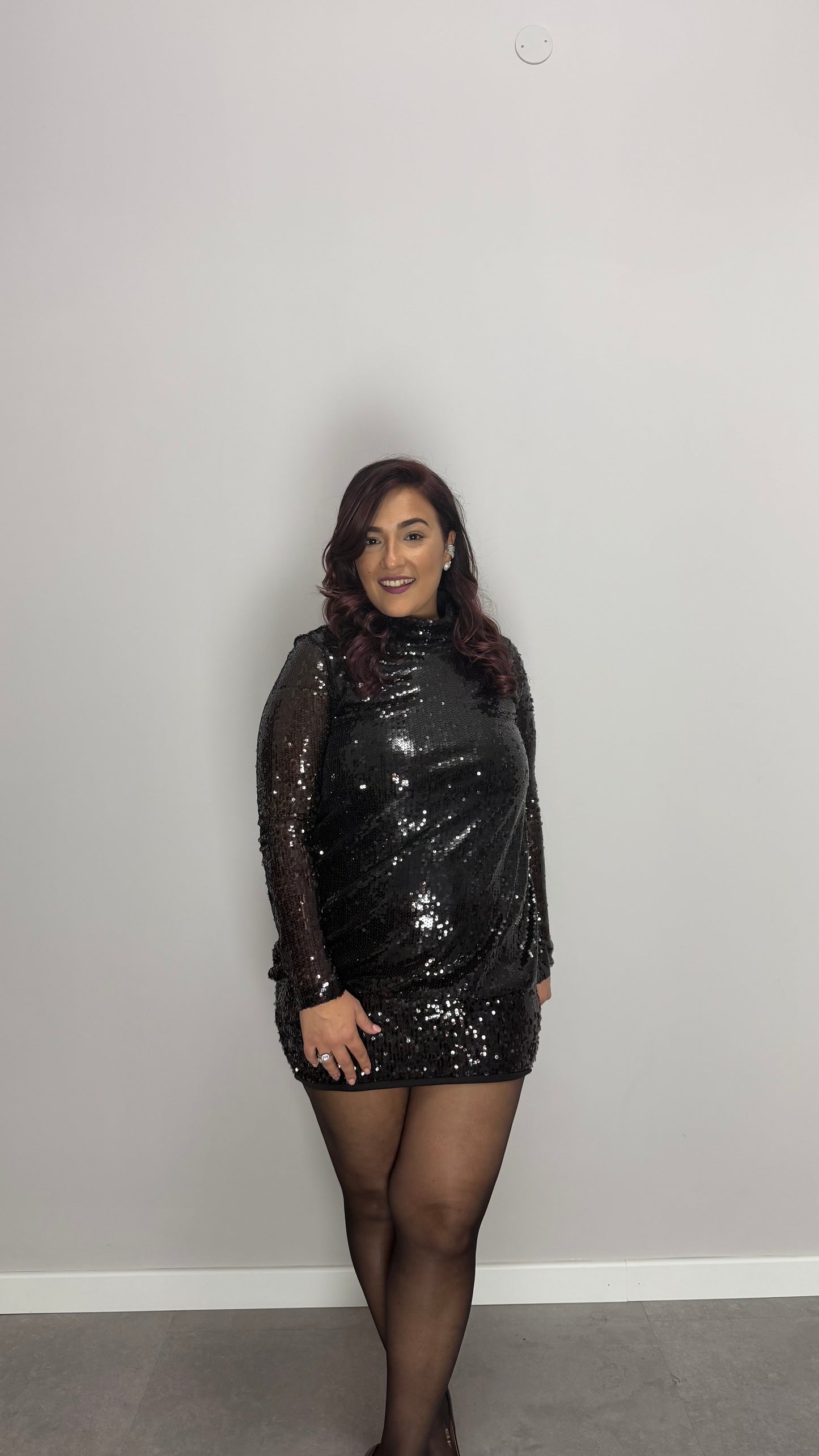 Dress Let’s Party Nero con Paillettes 251009