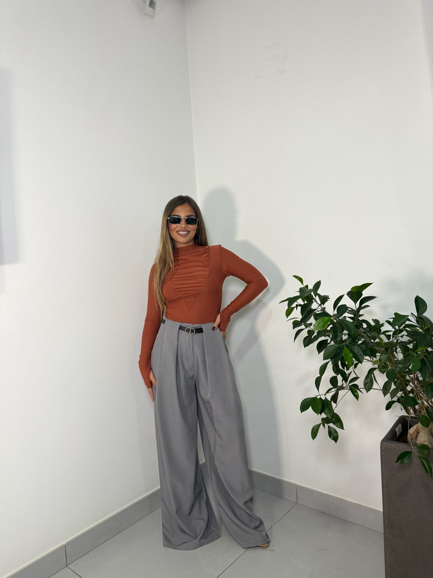 Pantalone Iconico Grigio 18186