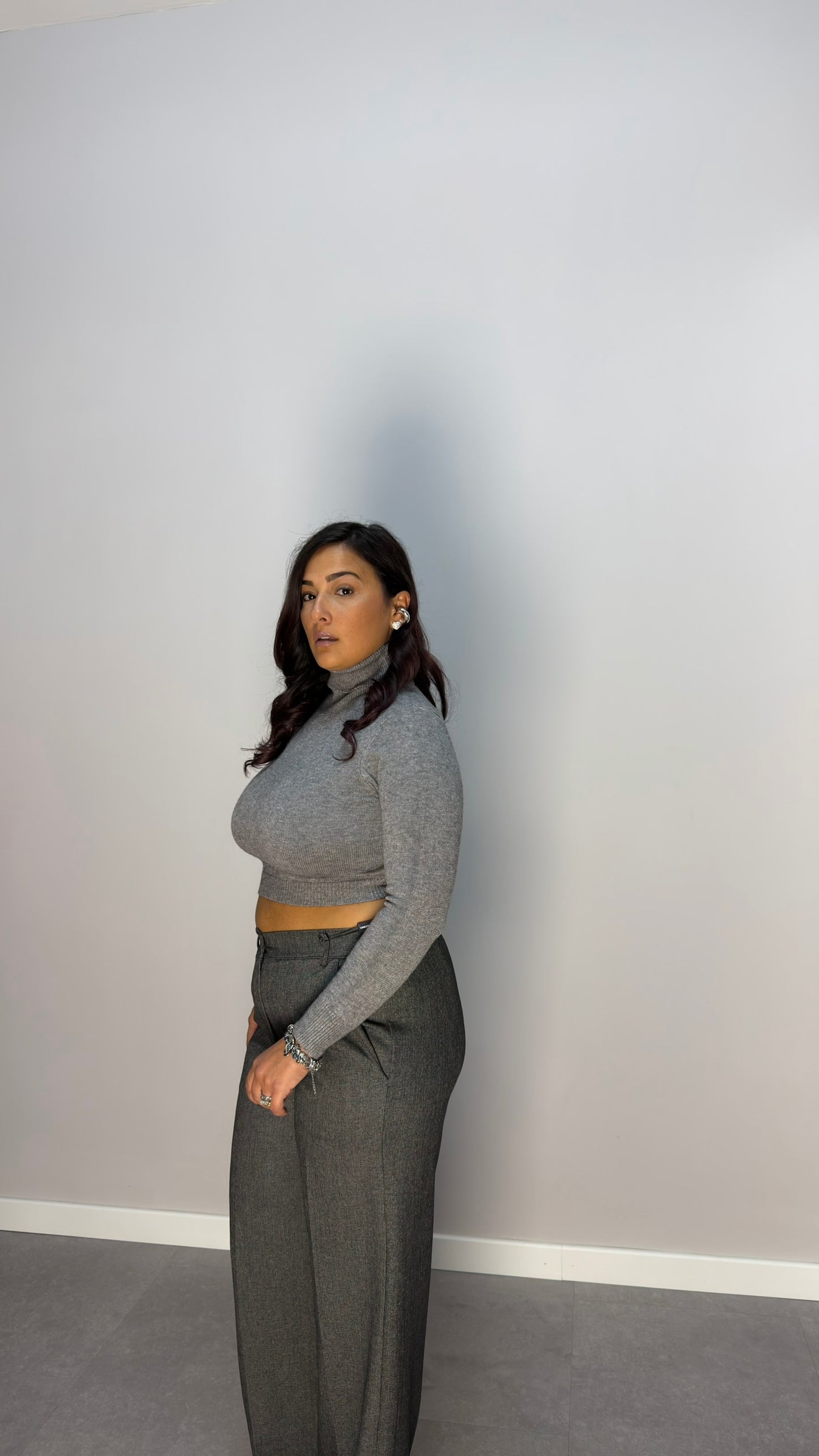 Maglioncino Bruma lana rasata grigio EM2020