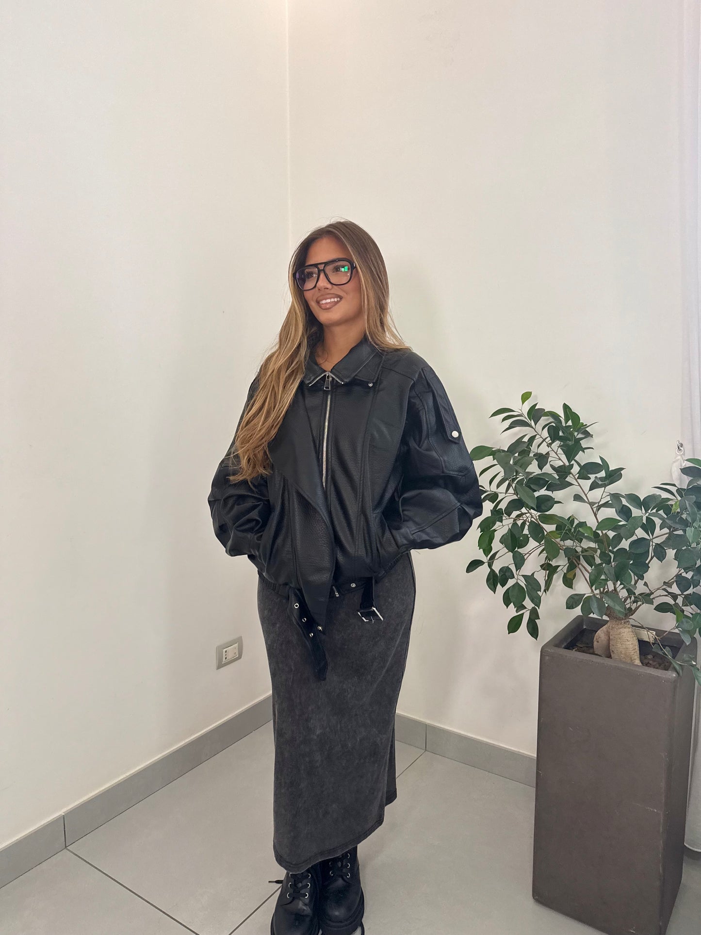 Giacca BikerBlack 2887