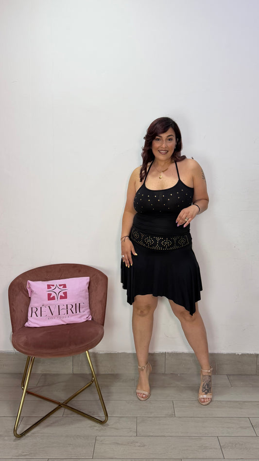 Gonna Whenever Nera in Lycra con borchie 14814