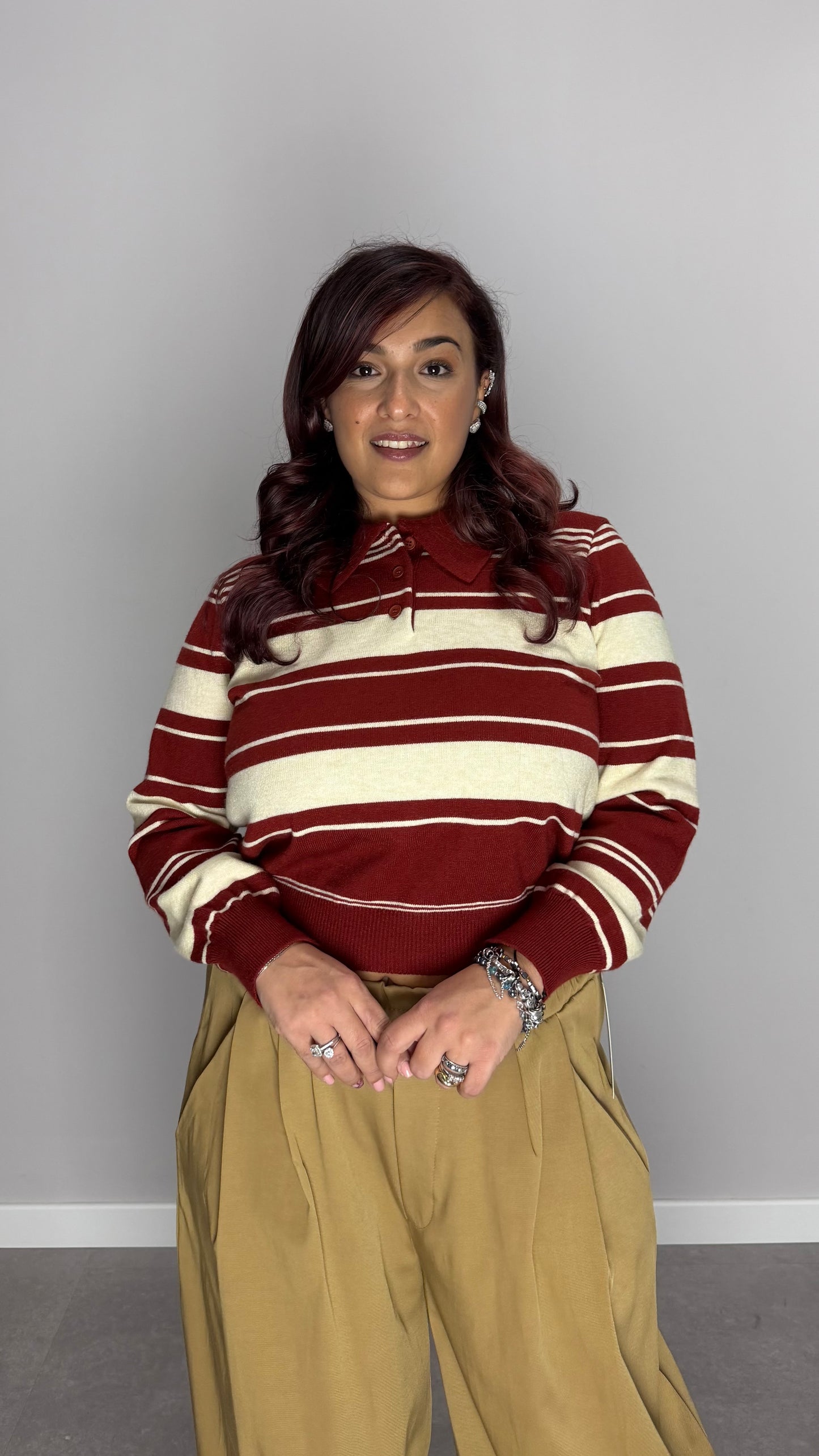 Pull Righetta a polo Rossa AND2517