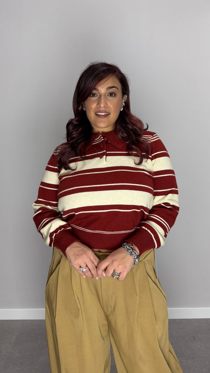 Pull Righetta a polo Rossa AND2517