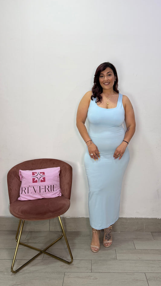 Dress Ary Azzurro in Lycra 16726