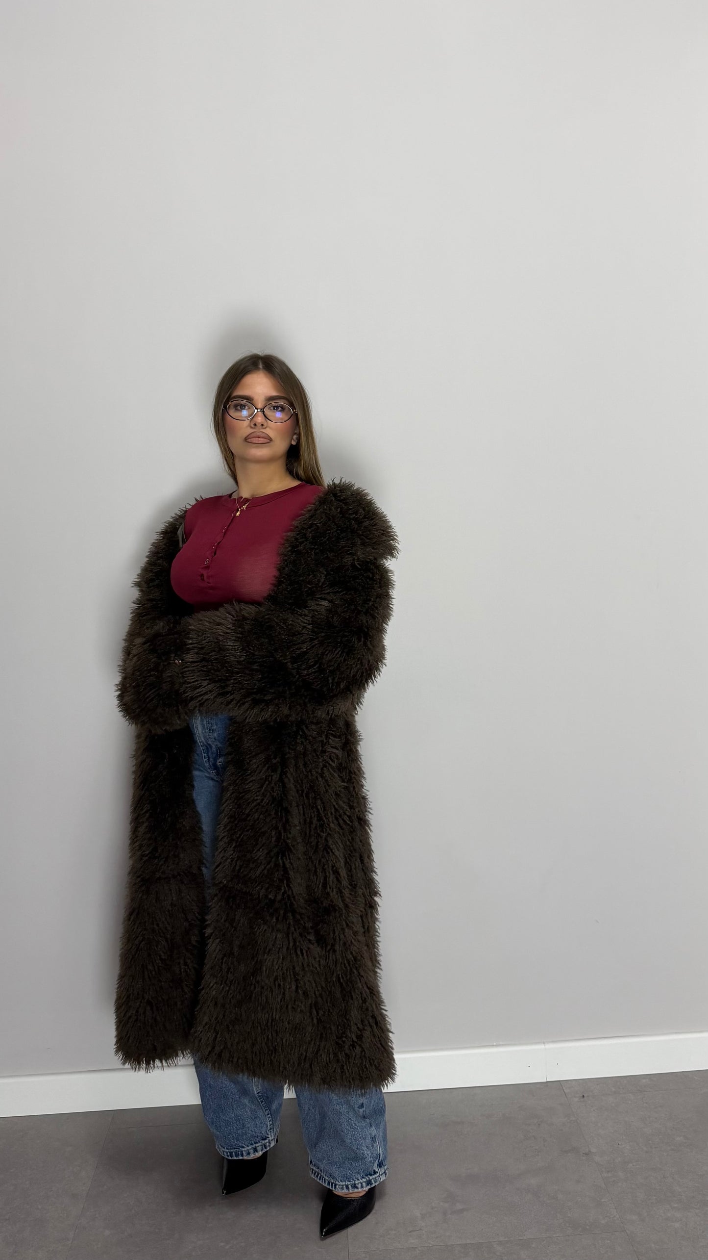 Ecofur Mongolia Marrone Lunga 66056