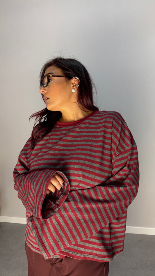 T-shirt Raya Oversize Rossa F1109