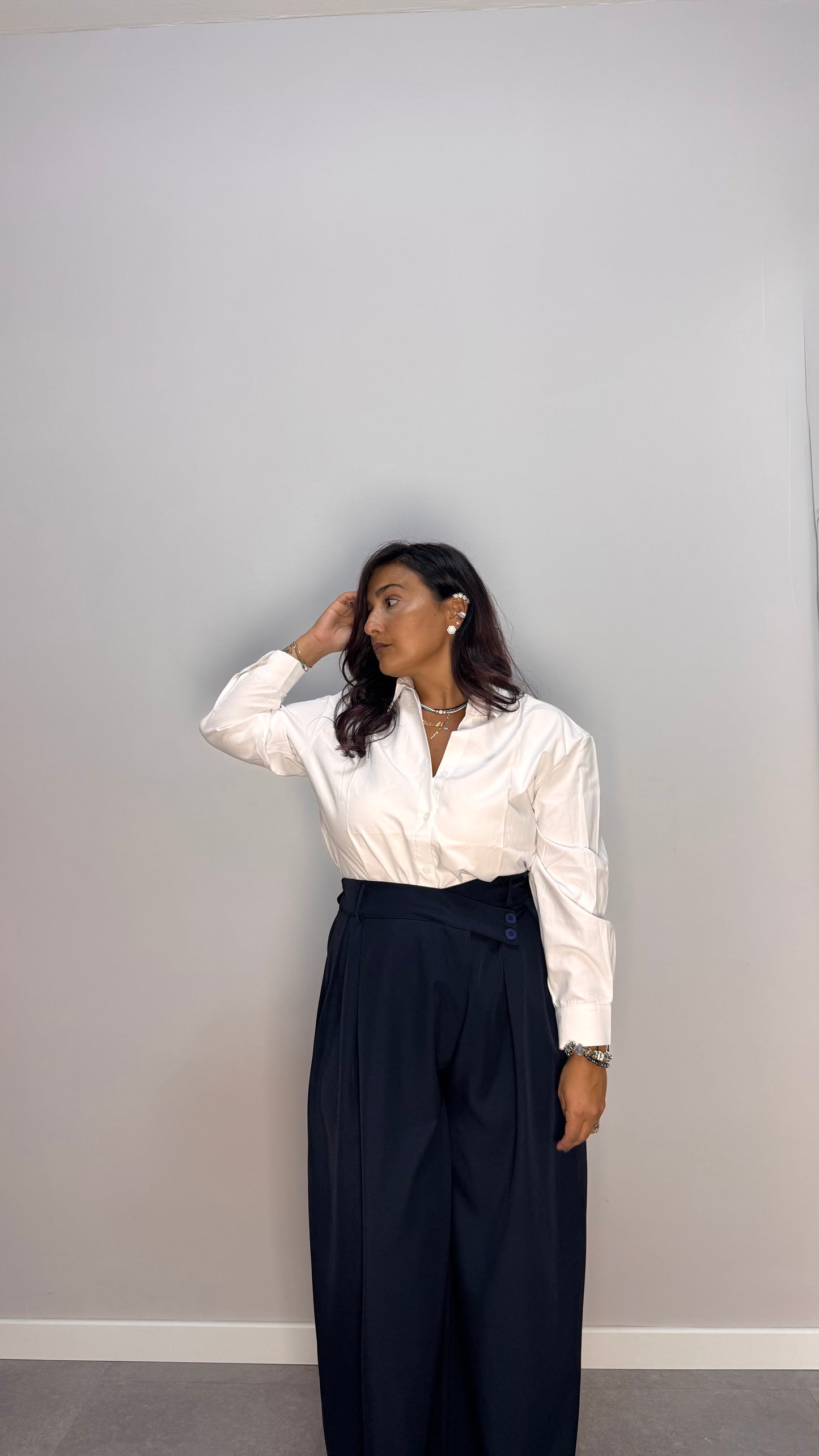 Camicia Oxford bianca G322