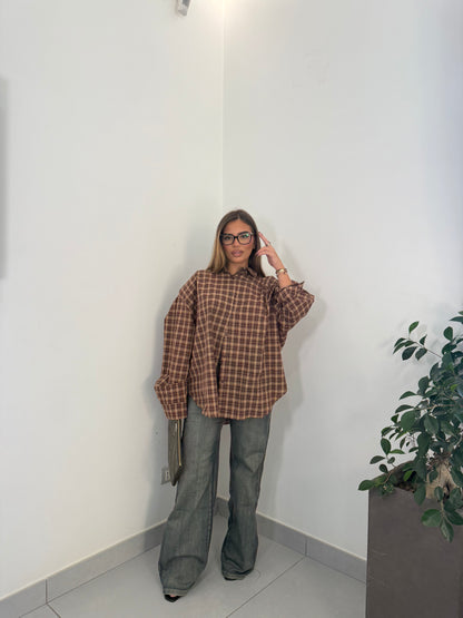 Jeans Palazzo Tabacco Premium Quality M2270-3