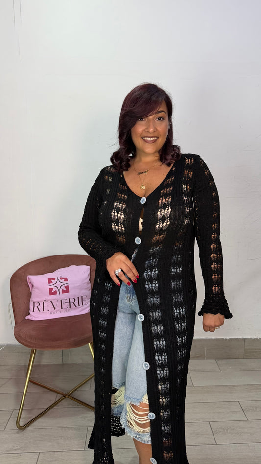 Gilet Vania Nero in filo