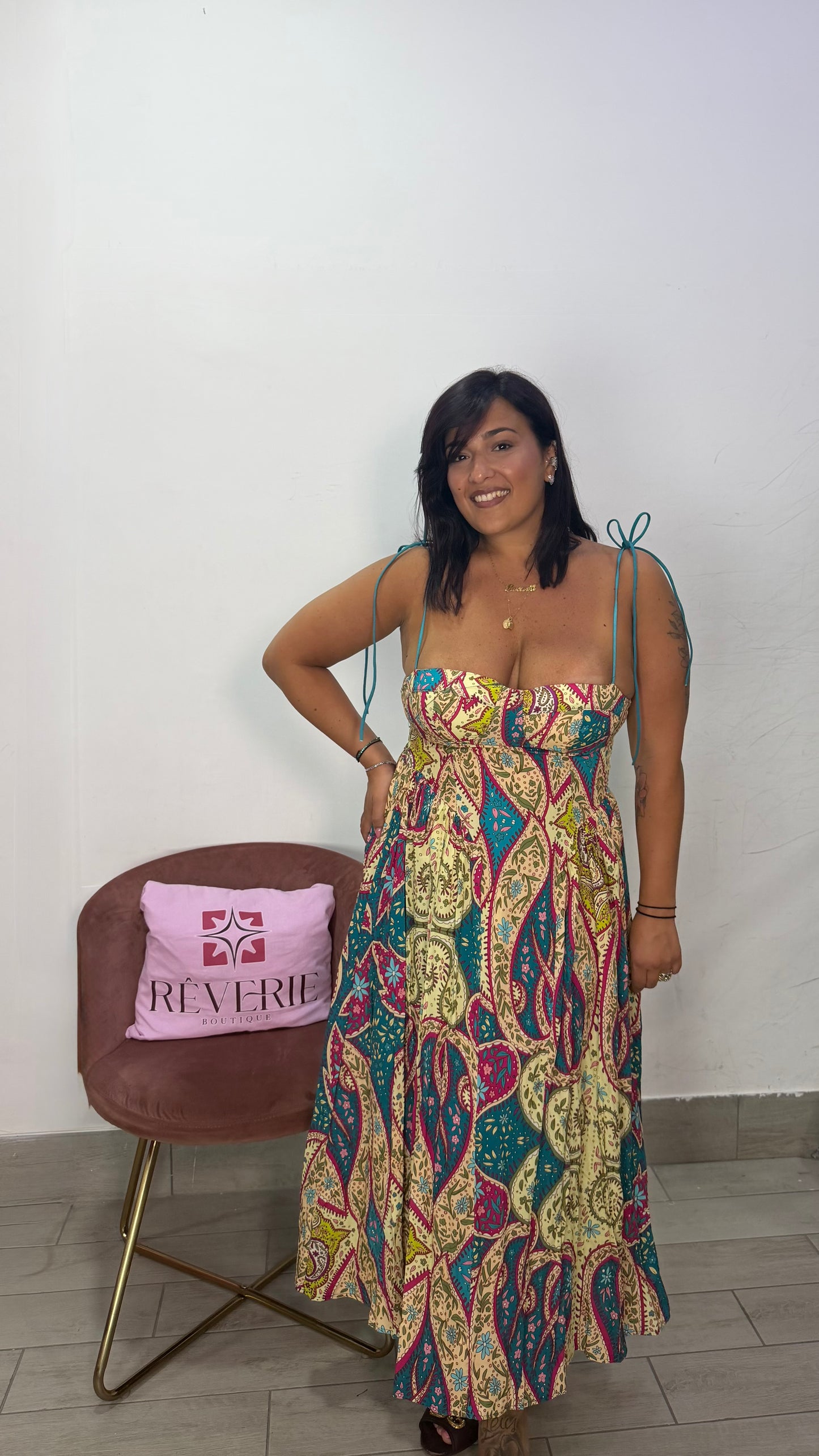 Dress Iris a Fantasia Azzurro 60058